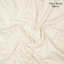 Fibre Mood - Tissu Denim Uni Ecru Effet Usé  "Luki" - 10 cm