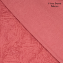 Fibre Mood - Tissu Jacquard de Coton "Maela" Couleur Rose Terracota À Motif Texturé - 10 cm