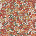 Liberty London – Tissu Nell Annie and May Tana Lawn Coton Coloris Rouille - 10 cm