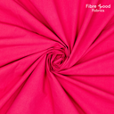Fibre Mood – Tissu Popeline de Coton Lavé « Elvira » Uni Couleur Framboise - 10 cm