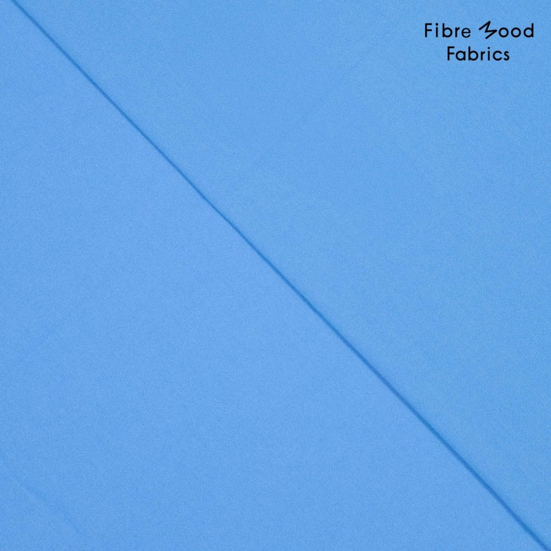 [FM791024-826] Fibre Mood – Tissu Popeline de Coton Lavé « Nanaka » Uni Couleur Bleu Aqua - 10 cm