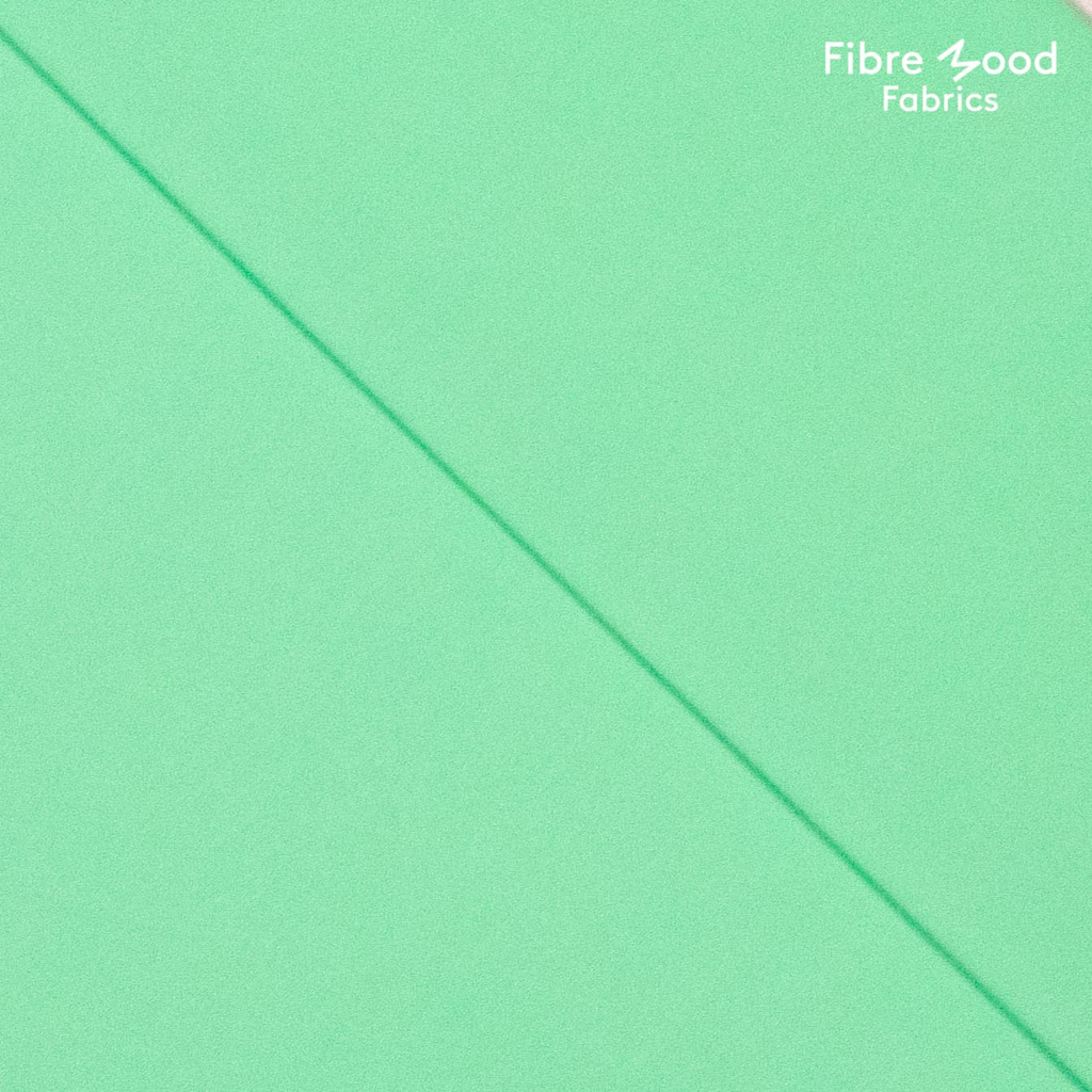 [FM791024-732] Fibre Mood – Tissu Popeline de Coton Lavé « Dasha » Uni Couleur Vert de Mer - 10 cm