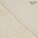 Fibre Mood - Tissu Jacquard de Coton "Maela" Couleur Blanc Cassé à Motif Texturé - 10 cm