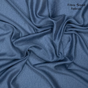 Fibre Mood - Tissu Jacquard de Tencel "Lumen" Couleur Bleu à Motif Texturé - coupon 0,8 m