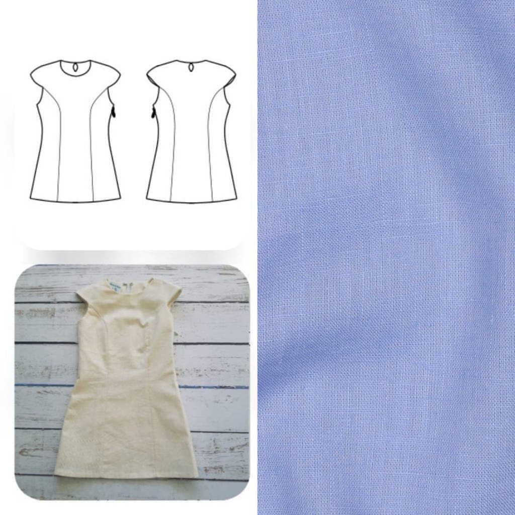[Yselda 01006.036] Christine Charles – Kit Couture Robe Yselda Couleur Bleu Lavande