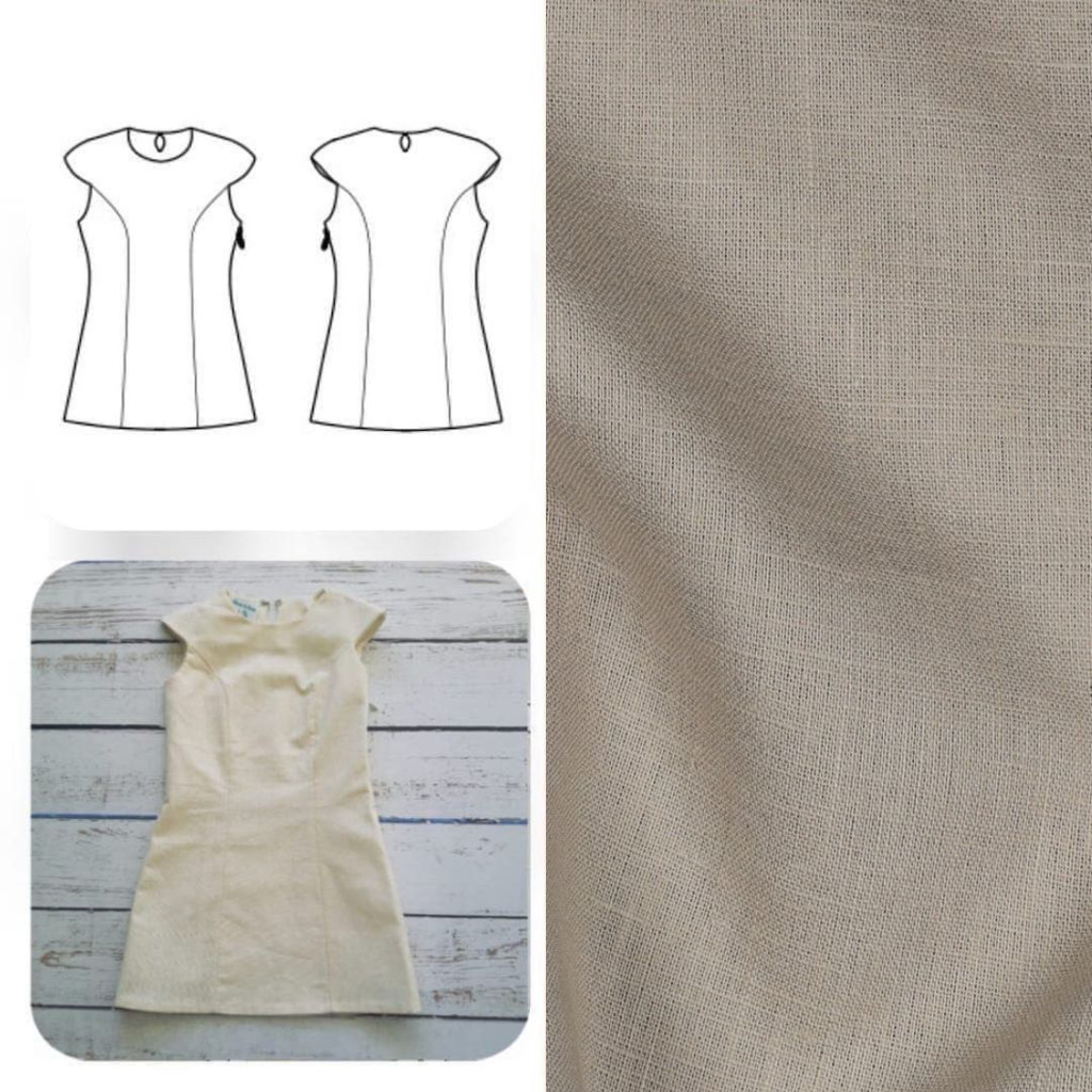[Yselda 01006.006] Christine Charles – Kit Couture Robe Yselda Couleur Sable