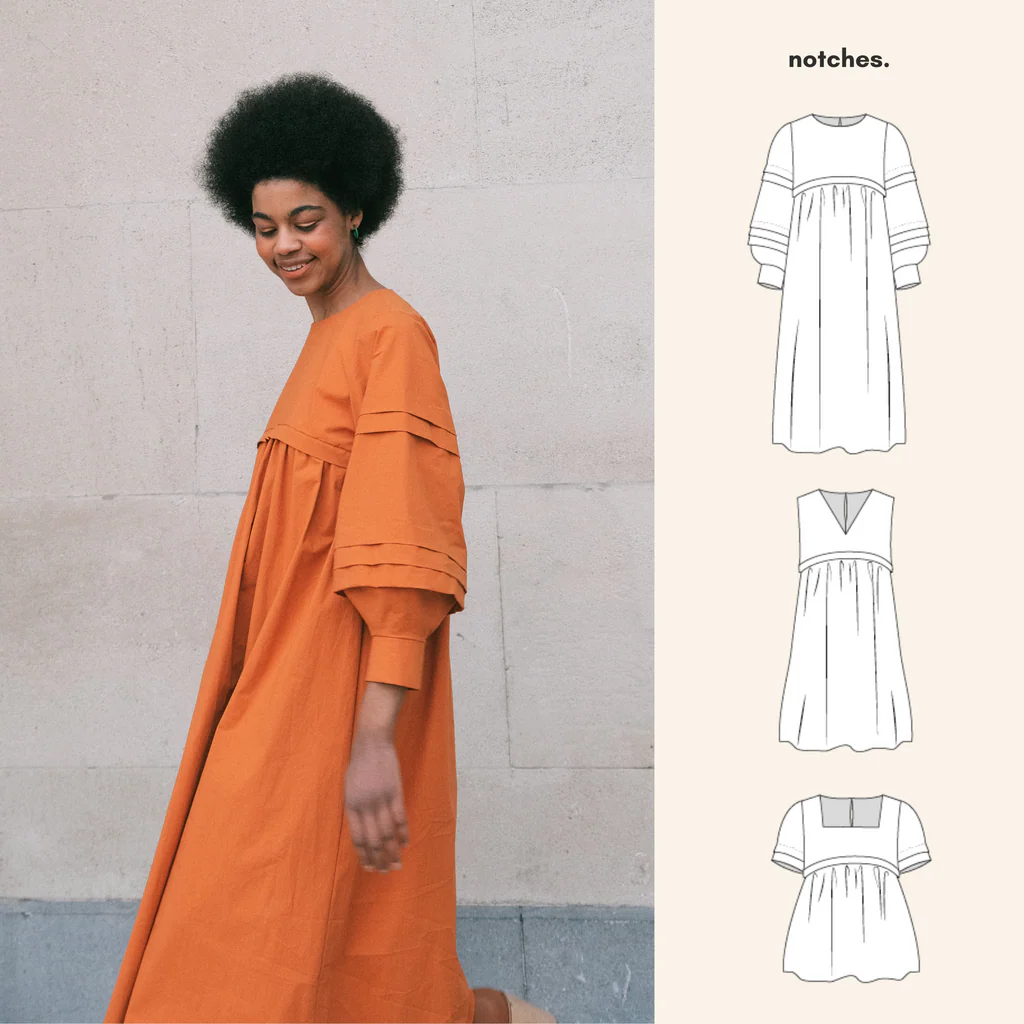 [Dila] Notches - "Dila" - Patron Pochette Blouse et Robe Femme du 34 au 56
