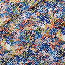 See You at Six - Tissu Satin de Viscose Ecovero Imprimé "Paint Fun" - 10 cm