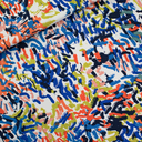 See You at Six – Tissu French Terry de Coton Imprimé « Paint Fun » sur le Fond Beige Tofu