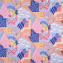 Nerida Hansen – Popeline de Coton Fine Impression Digitale « Little Creatures » Bleu - 10 cm