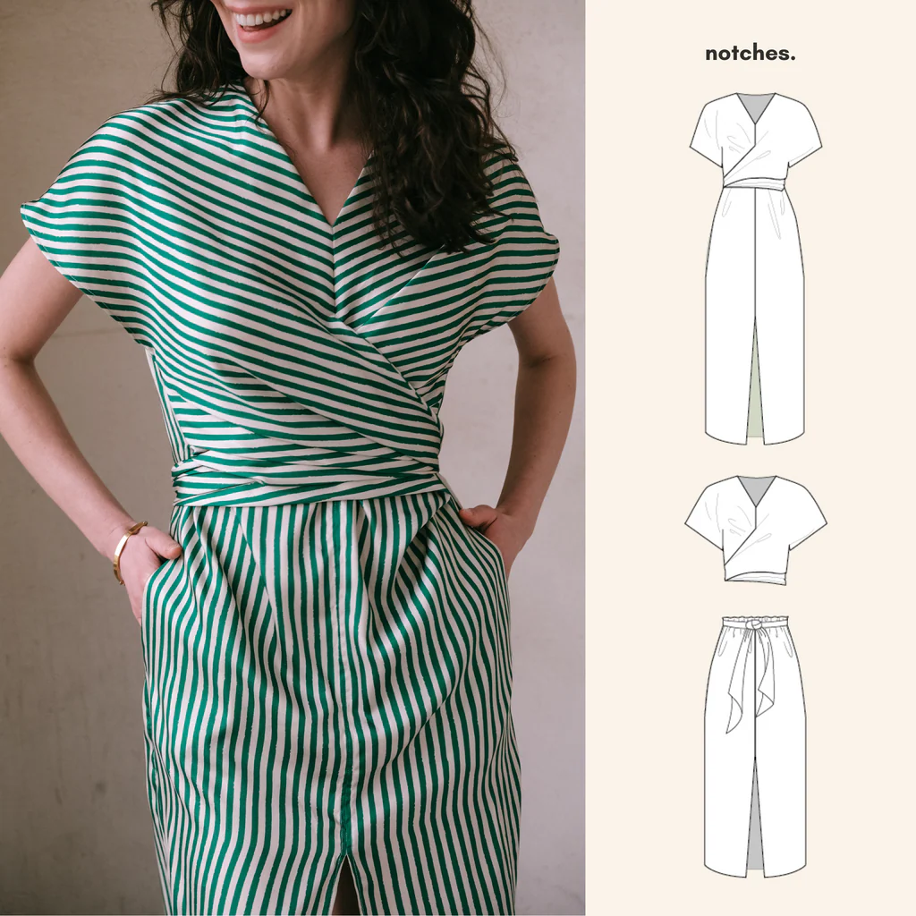 [Judy Notches] Notches - "Judy" - Patron Pochette Robe, Blouse et Jupe Femme du 34 au 56