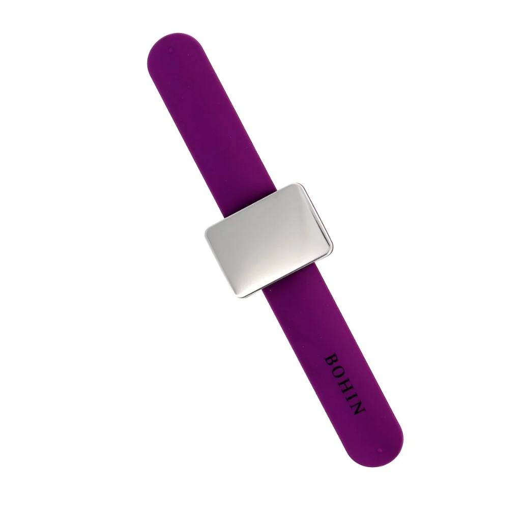 [98986] Bohin - Bracelet Aimanté Porte-épingles Violet