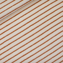 See You at Six – Tissu Eponge Imprimé « Horizontals» sur le Fond Crème Papyrus - 10 cm