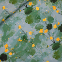 See You at Six – Tissu Double Gaze Coton Imprimé « Marsh Marigolds» - 10 cm