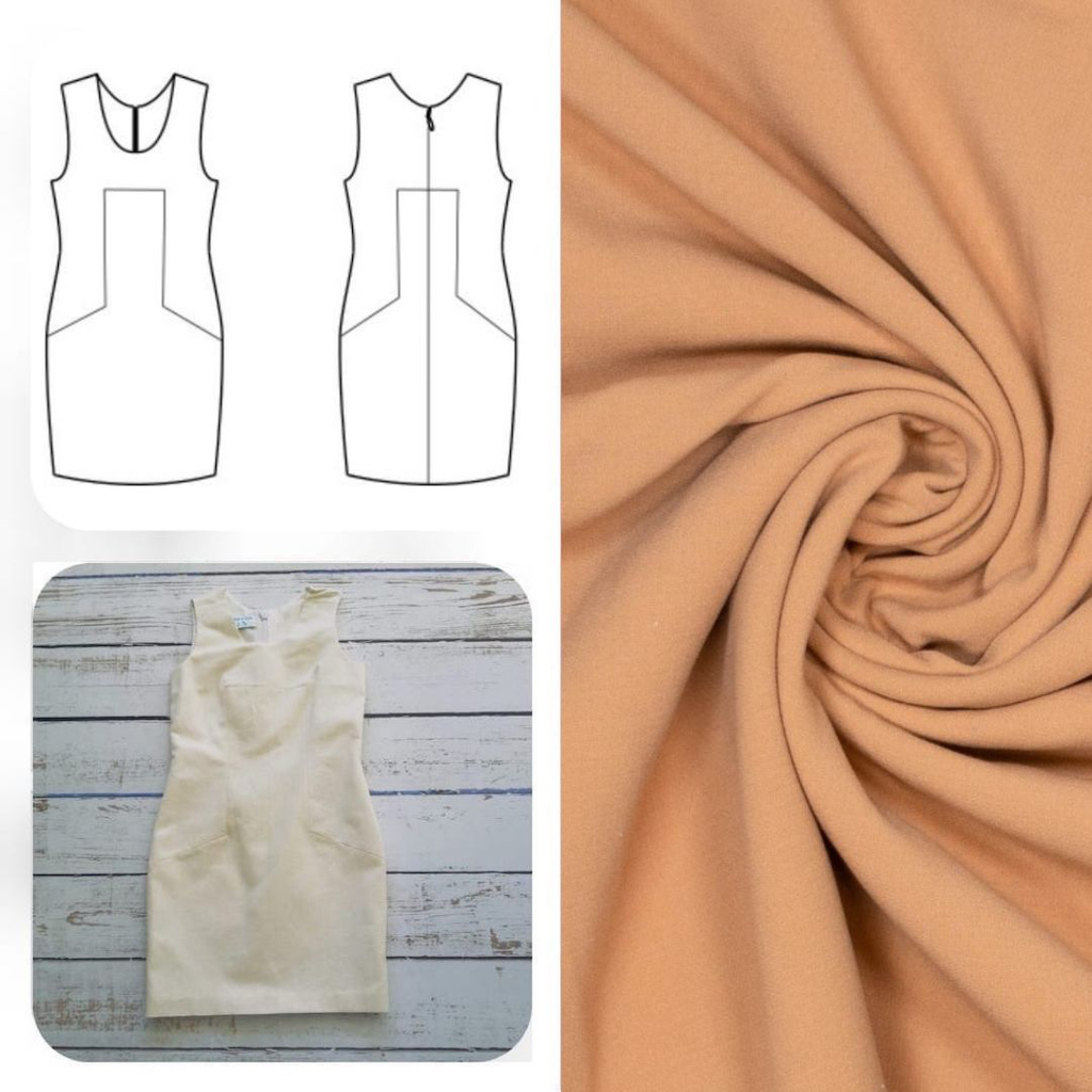 [Catalina Camel] Christine Charles – Kit Couture Robe Catalina Couleur Camel