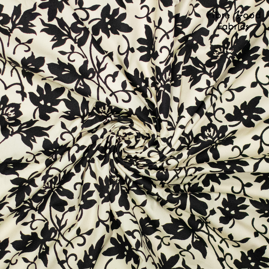 [FM310392] Fibre Mood - Tissu Popeline de Coton Imprimé Fleurs "Jax" - 10 cm