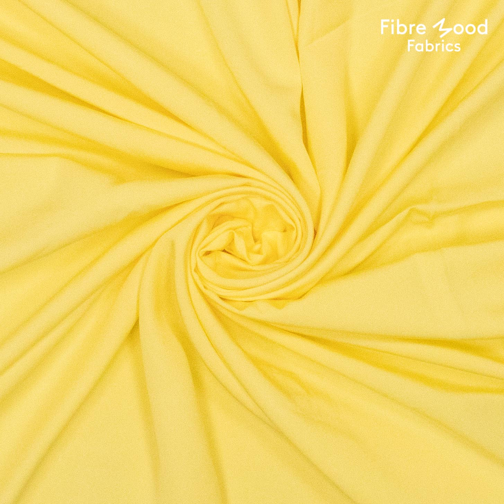 [FM792409-164] Fibre Mood – Tissu en Viscose et Tencel « Gedda » Uni Couleur Jaune - coupon 2 m