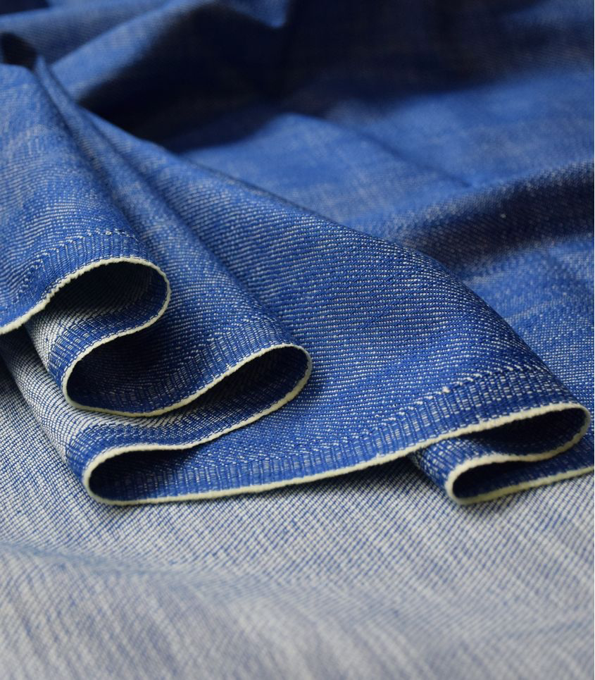 Singulière par Cousette – Tissu Jean Souple « Bright blue » - 10 cm