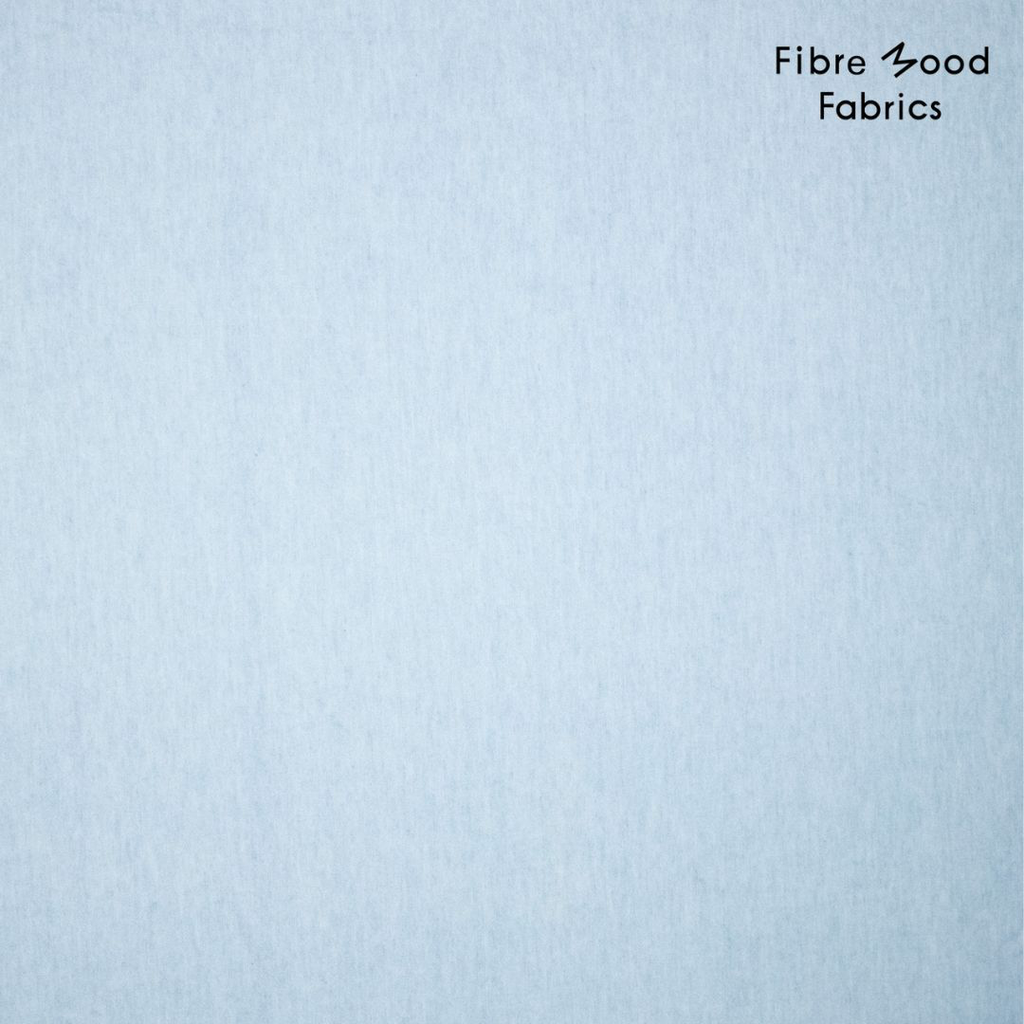 Fibre Mood – Tissu Denim en Coton Bio et Chanvre "Frankie" Couleur Bleu Blanchi - coupon 1,2 m