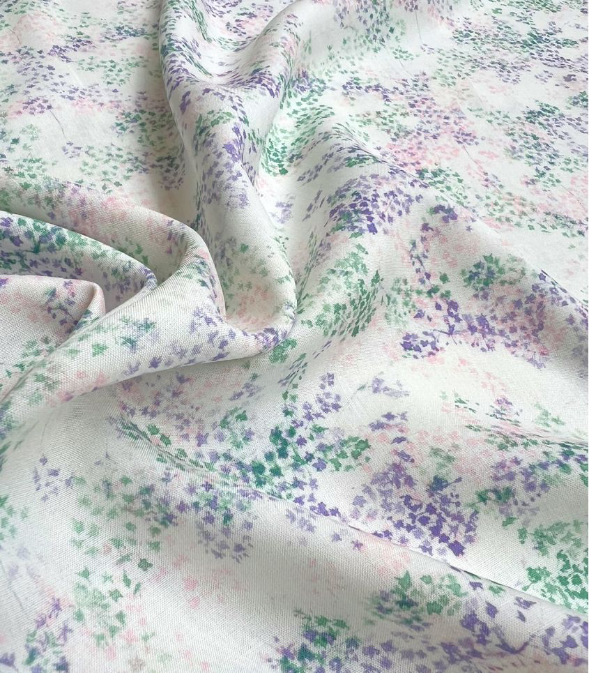 Singulière par Cousette – Tissu Viscose Imprimé « Sakura » - 10 cm