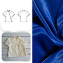 Christine Charles – Kit Couture Top Raglan Ismérie Couleur Bleu Cobalt