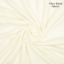 Fibre Mood – Tissu Toile de Coton Et Tencel « Fulki » Uni Couleur Blanc Cassé - 10 cm