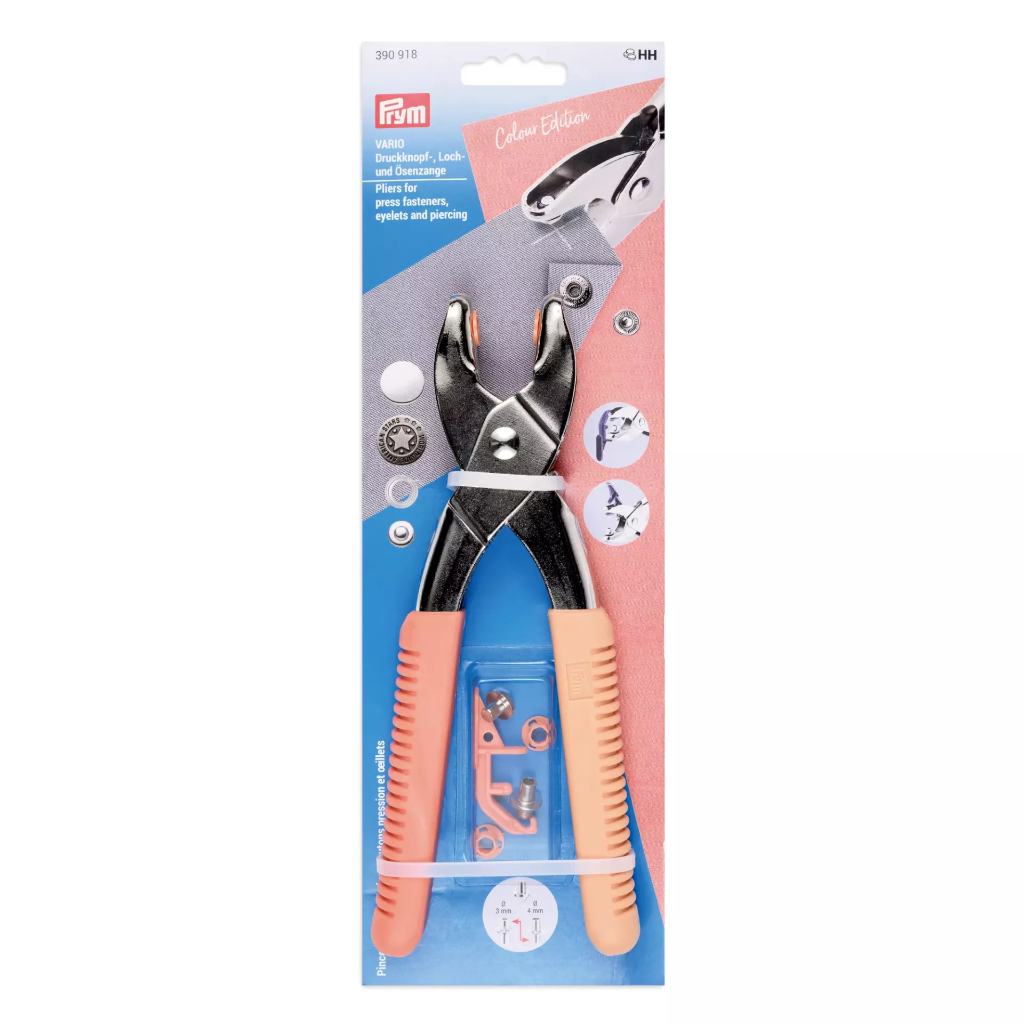 Prym - Pince Vario - Pince Pose Pressions, Oeillets et Rivets Couleur Abricot