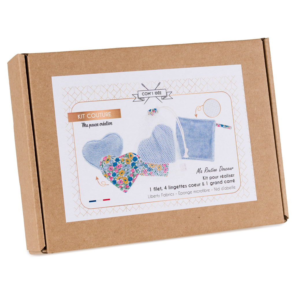 [KLCF001] Com'1 idée - "Amélie" - Kit Couture Lingettes et Leur Filet