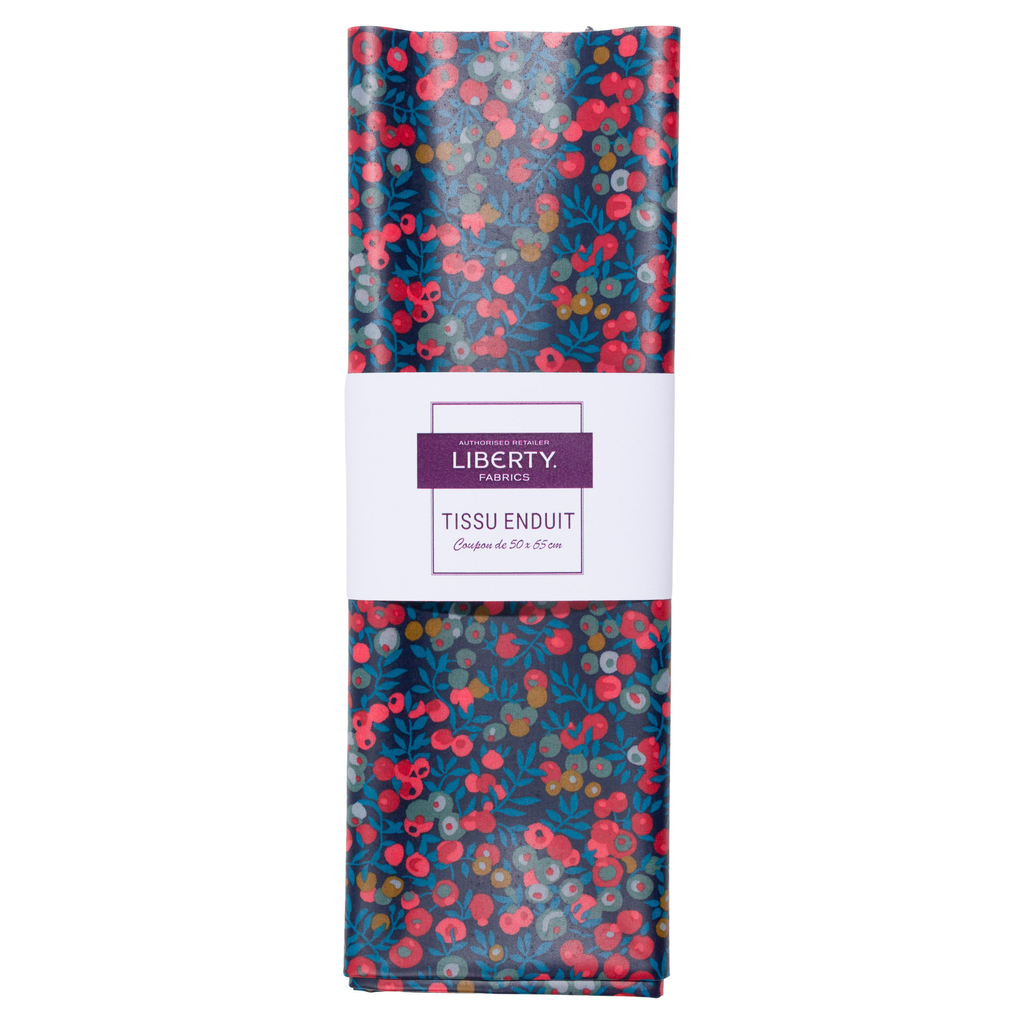 Liberty Fabrics – Coupon Tissu Enduit Wiltshire Bleu Marine - 50 x 65 cm