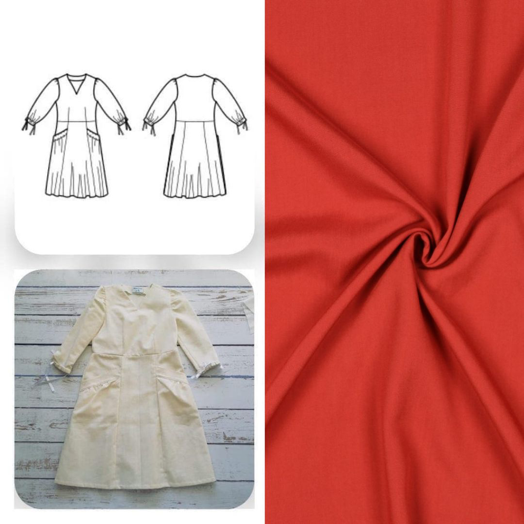 Christine Charles – Kit Couture Robe Eleanora Uni Couleur Terracotta