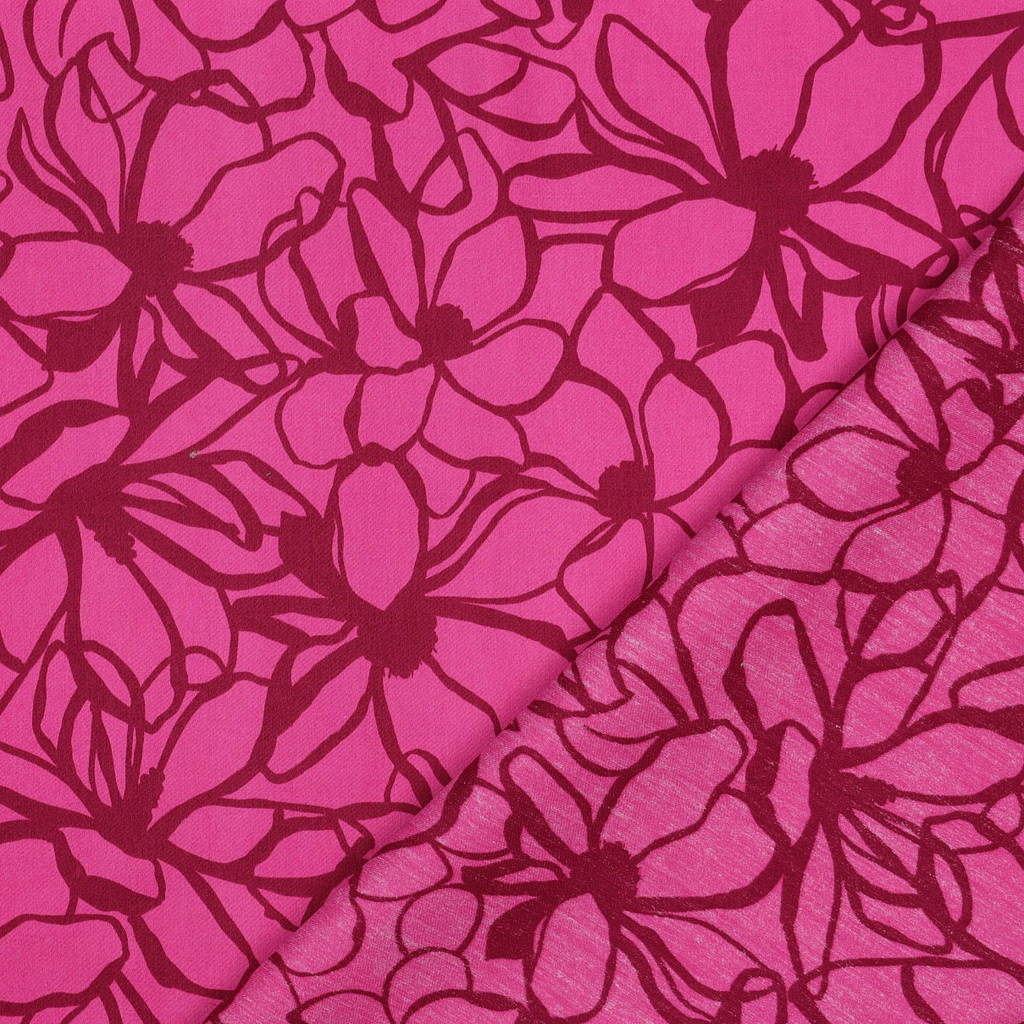 Nerida Hansen – Satin de Coton « Magnolia » Rose Fuchsia - 10 cm