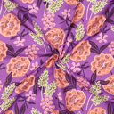 Nerida Hansen – Popeline de Coton « FRESH FLOWERS » Violet - 10 cm