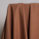 Atelier Brunette - Tissu lin viscose « Little Tile » Couleur Pecan Pie - 10 cm