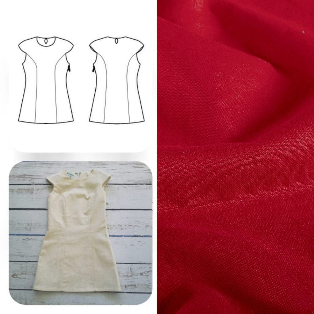 [Yselda Rouge] Christine Charles – Kit Couture Robe Yselda Couleur Rouge