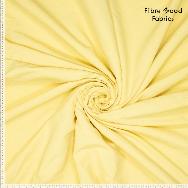 [FM317074-142] Fibre Mood – Tissu Nylon Imperméable pour Vêtements de Sport et Plein Air « Dyron » – Uni Jaune - 10 cm