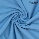 Fibre Mood – Tissu Aspect Tencel en Viscose Melangé « Naima » Uni Couleur Bleu Clair - 10 cm