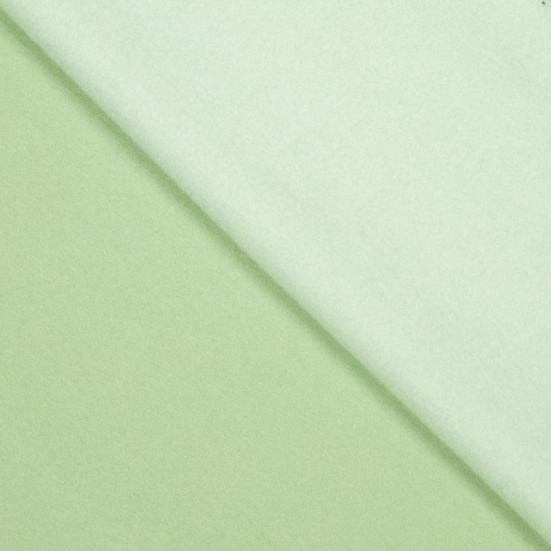 [FM997251 -713] Sélection Coup de Coudre – Tissu Jersey Sweat de Coton Gratté Uni Couleur Vert Amande - 10 cm