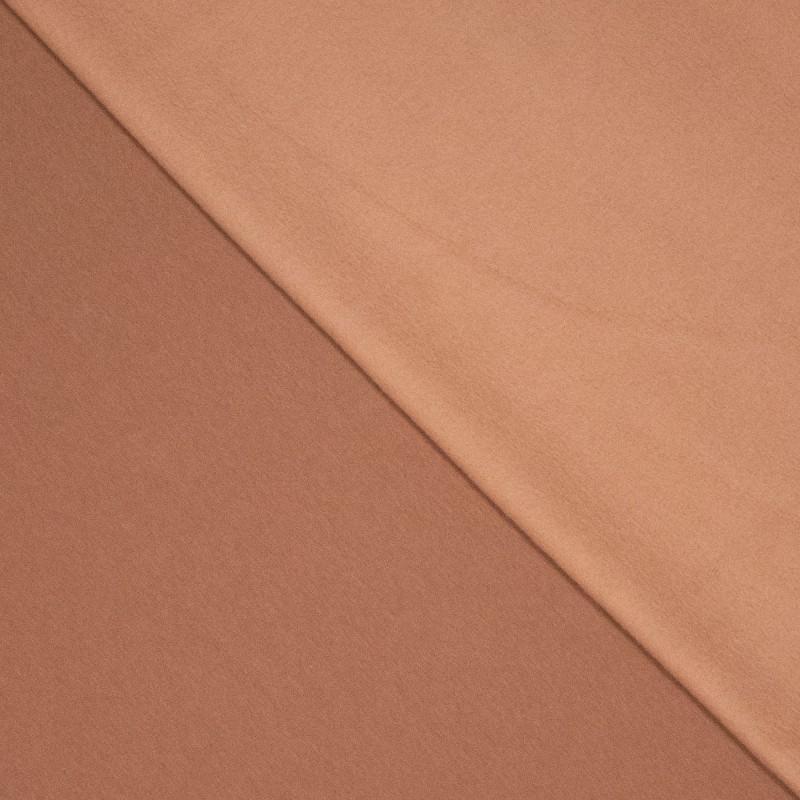 Sélection Coup de Coudre – Tissu Jersey Sweat de Coton Gratté Uni Couleur Mocha Mousse - 10 cm