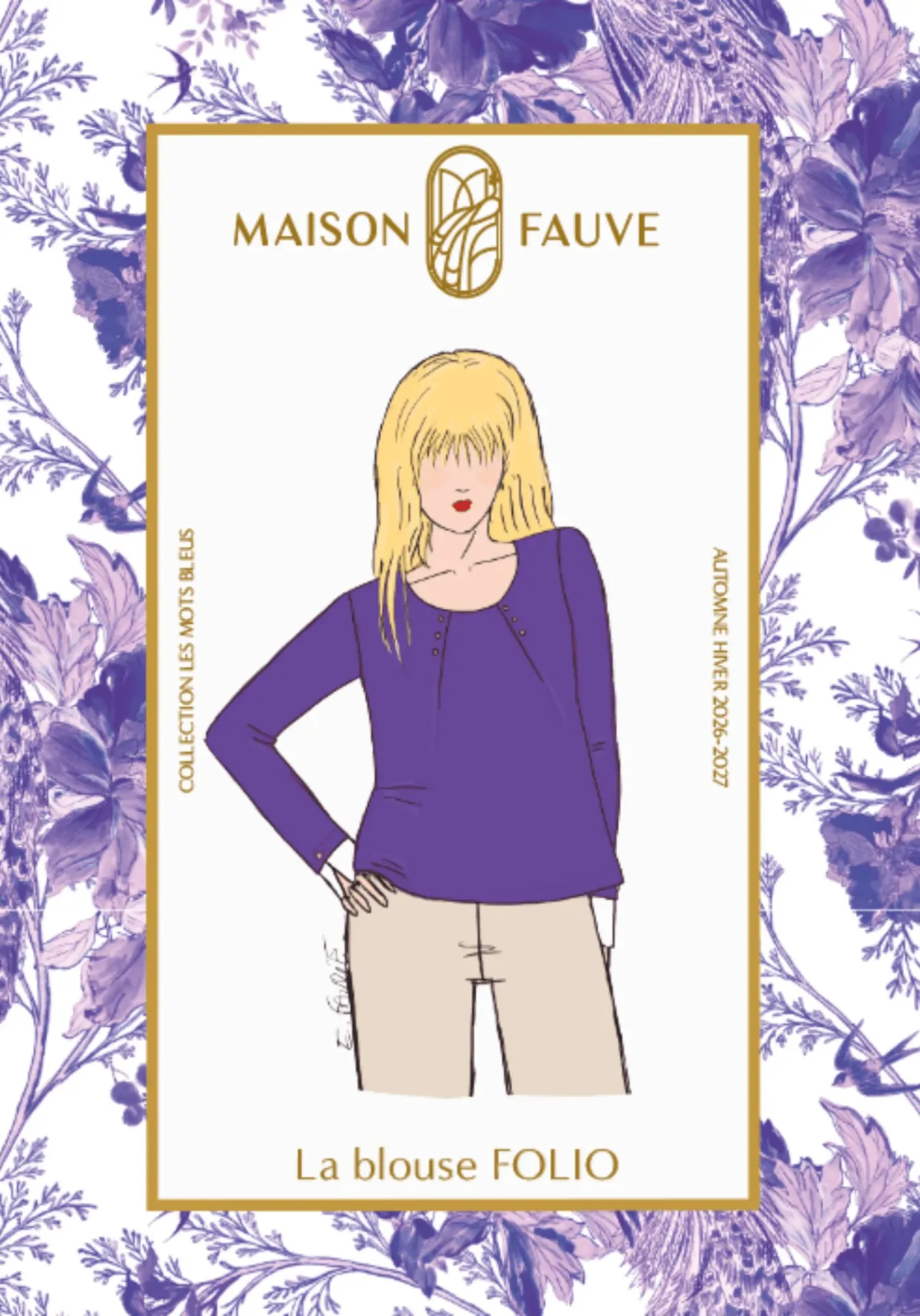 [Folio] Maison Fauve "Folio" - Patron Couture Femme Blouse du 34 au 52