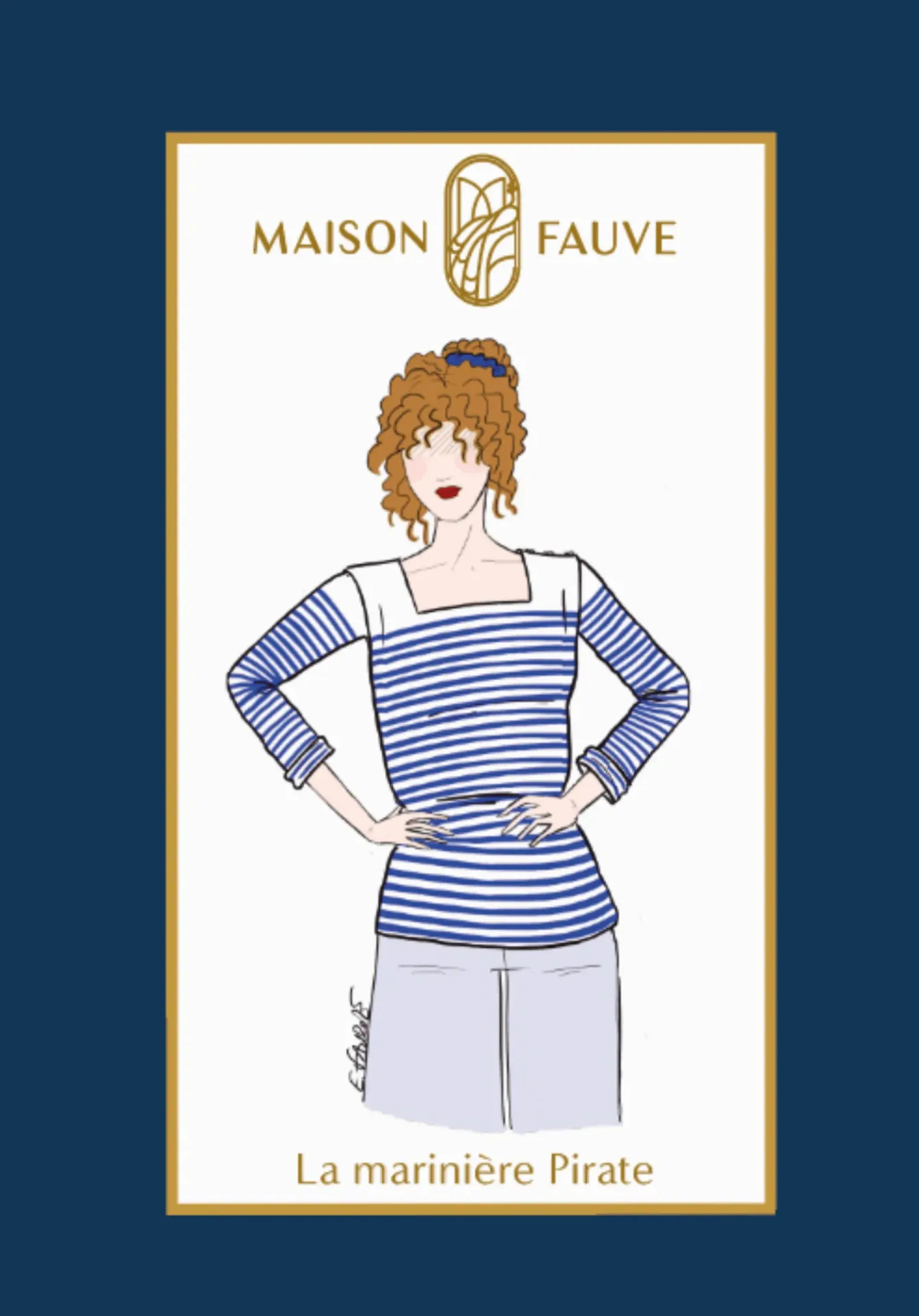 [Pirate] Maison Fauve "Pirate" - Patron Couture Femme Marinière du 34 au 52