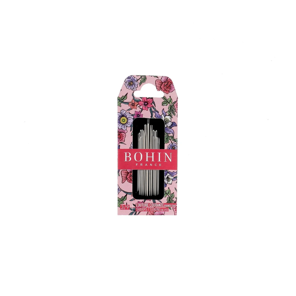 [99064] Bohin "Blossom" Rose – Pochette 15 Aiguilles à Coudre Grand Chas