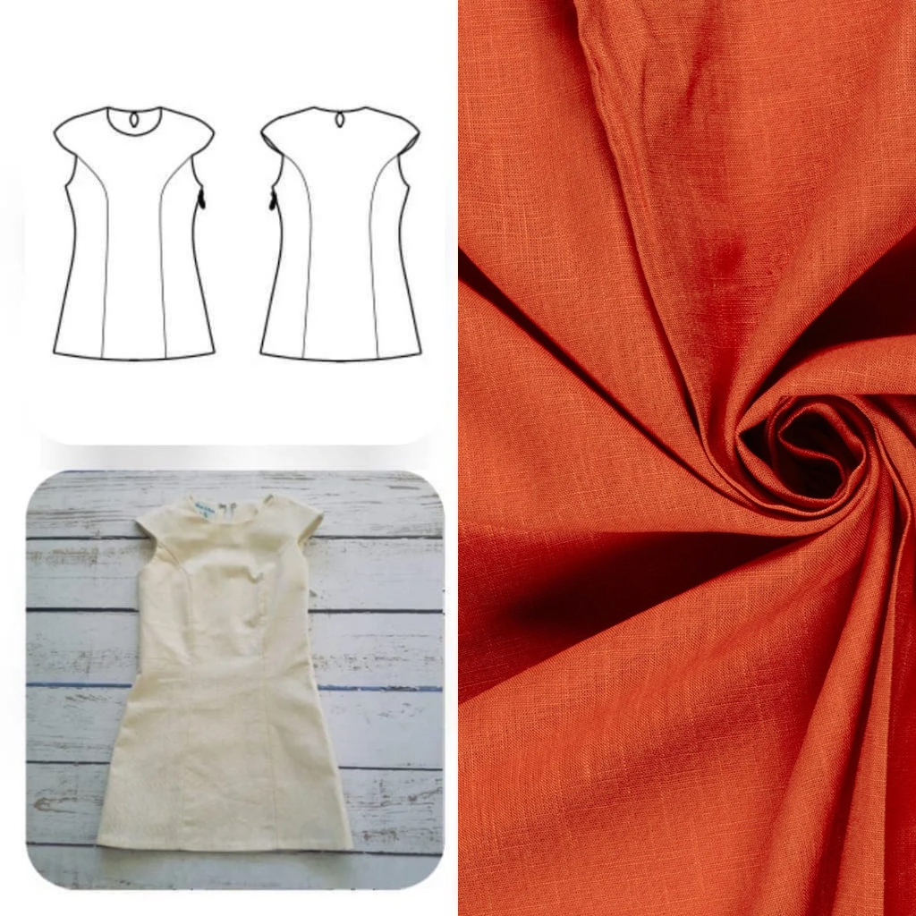 Christine Charles – Kit Couture Robe Yselda Couleur Paprika