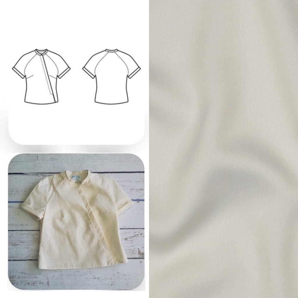 Christine Charles – Kit Couture Top Raglan Ismérie Couleur Ecru