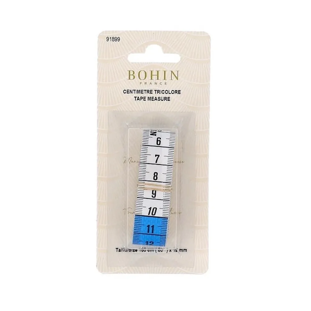 [91899 - 22399] Bohin – Mètre Ruban Tricolore