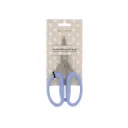 Bohin – Ciseaux de Précision Micro-dentés à Grands Anneaux Souples Bleu (17,5 cm)