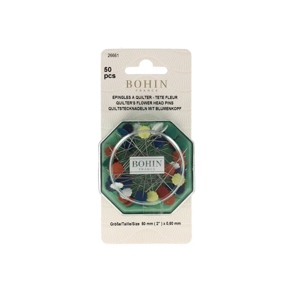 Bohin - Épingles à Tête Fleur (50 pcs)