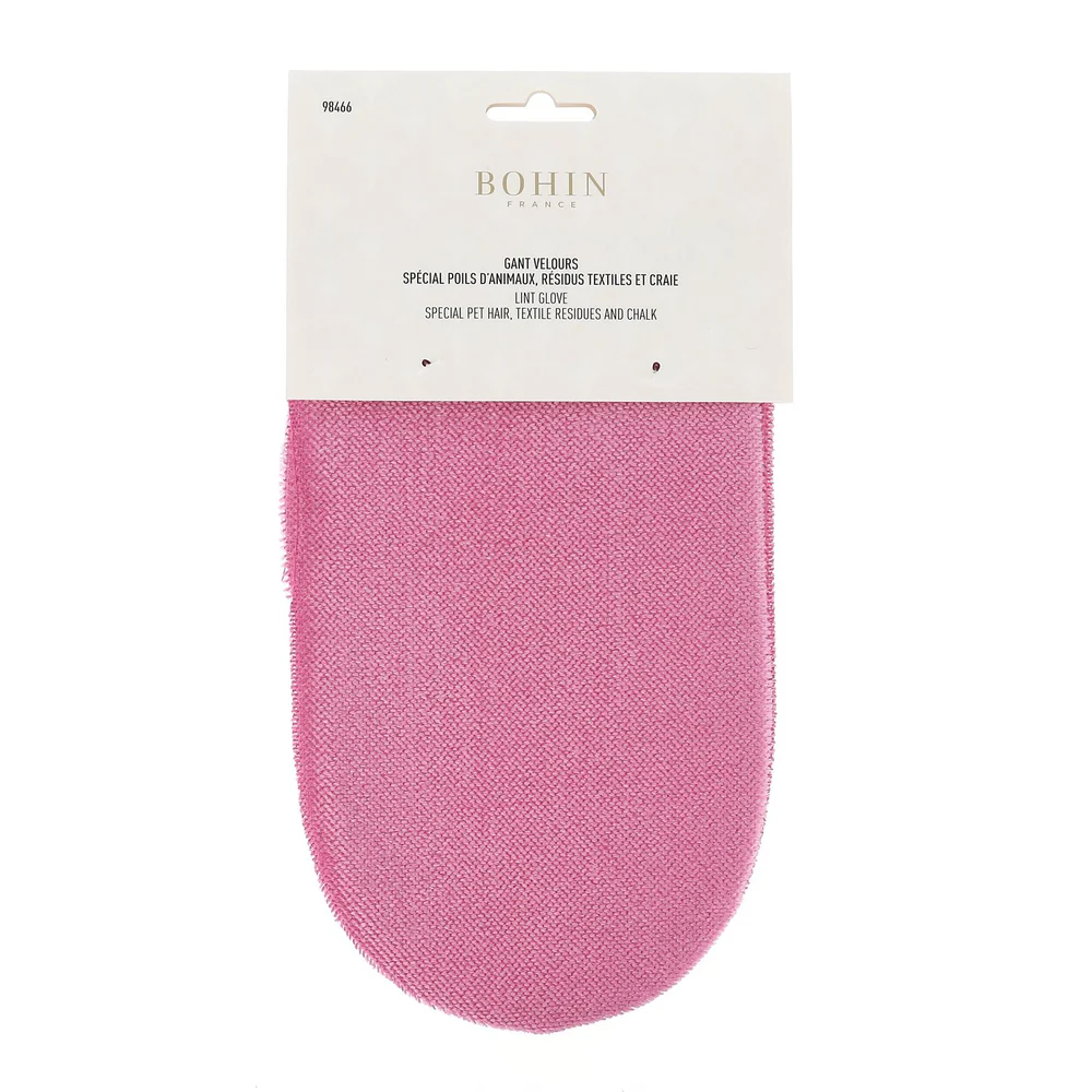 [98466] Bohin - Gant Velours Coloris Rose